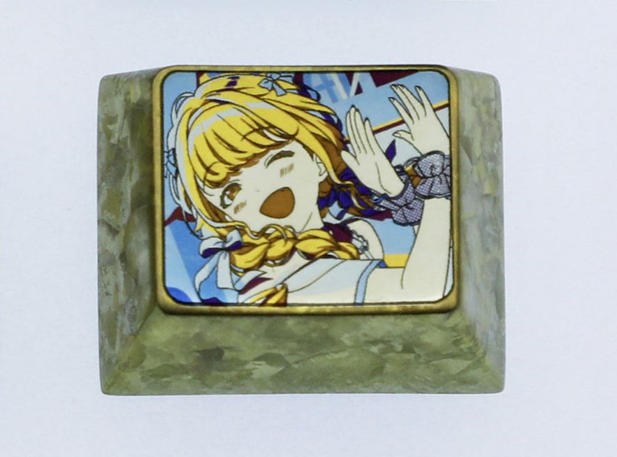 Kotone Fujita, 1U, 1.25U titanium alloy keycaps, metal personalized keycaps, keyboard decorative keycaps