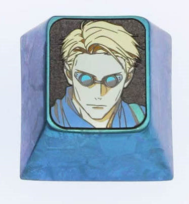 RYU HAYABUSA, Nanami Kento, 1U titanium alloy carved personalized keycaps, keyboard decorative keycaps