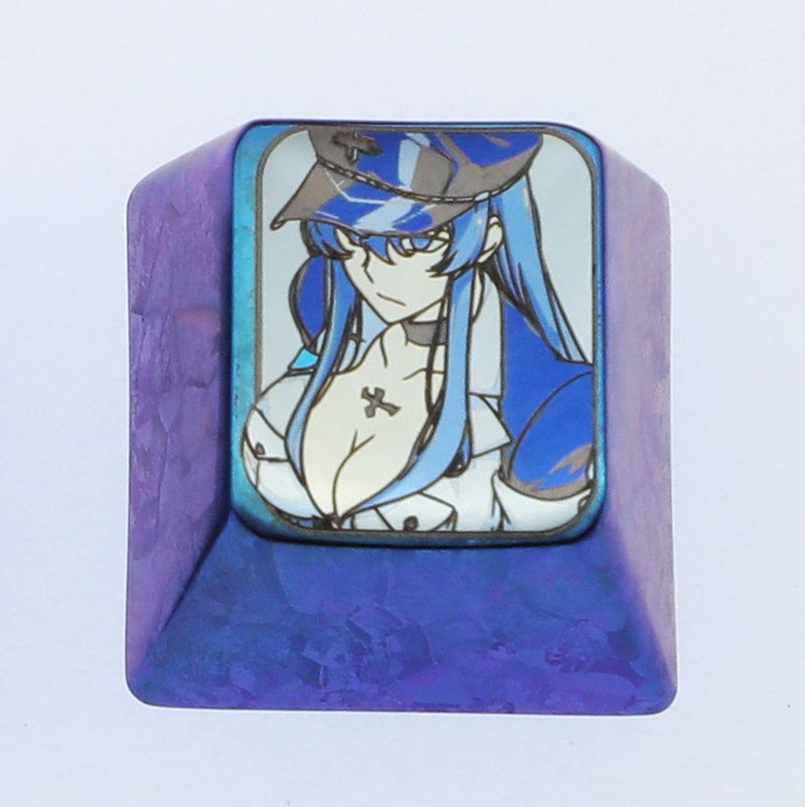 Esdese, Titanium alloy 1U personalized keycaps, metal decorative keycaps, keyboard customized keycaps