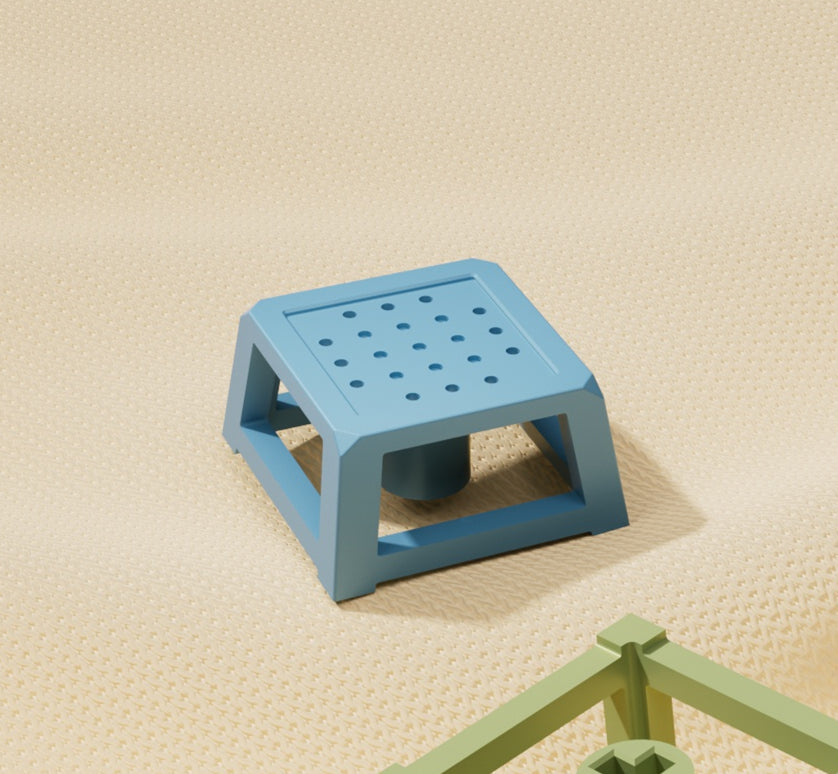 Small stool hollowed out metal personalized keycaps, customized mechanical keyboard, cultural and creative keycaps