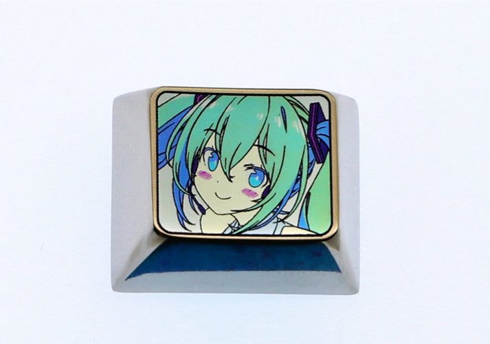 Hatsune Miku,1.25U/ Ctrl, Personalized keycaps for colored titanium alloy mechanical keyboards.
