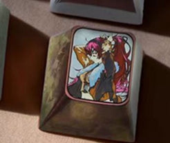 Mushoku Tensei series, 1U titanium alloy personalized keycaps, height optional, anime, gaming, cultural and creative metal decorative keycaps