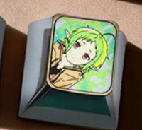 Mushoku Tensei series, 1U titanium alloy personalized keycaps, height optional, anime, gaming, cultural and creative metal decorative keycaps