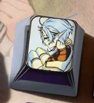 Mushoku Tensei series, 1U titanium alloy personalized keycaps, height optional, anime, gaming, cultural and creative metal decorative keycaps