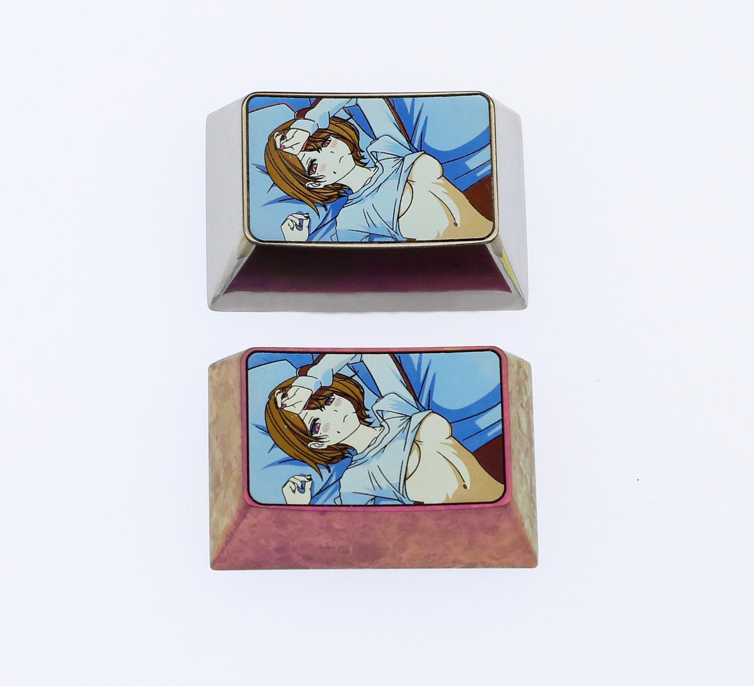 Noctchill, 1.5U (tab) titanium alloy personalized keycaps, anime character decorative keycaps, metal art keycaps