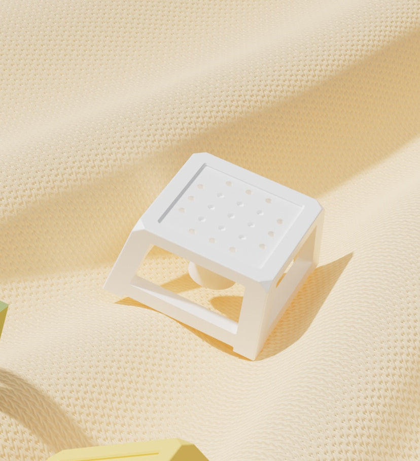 Small stool hollowed out metal personalized keycaps, customized mechanical keyboard, cultural and creative keycaps