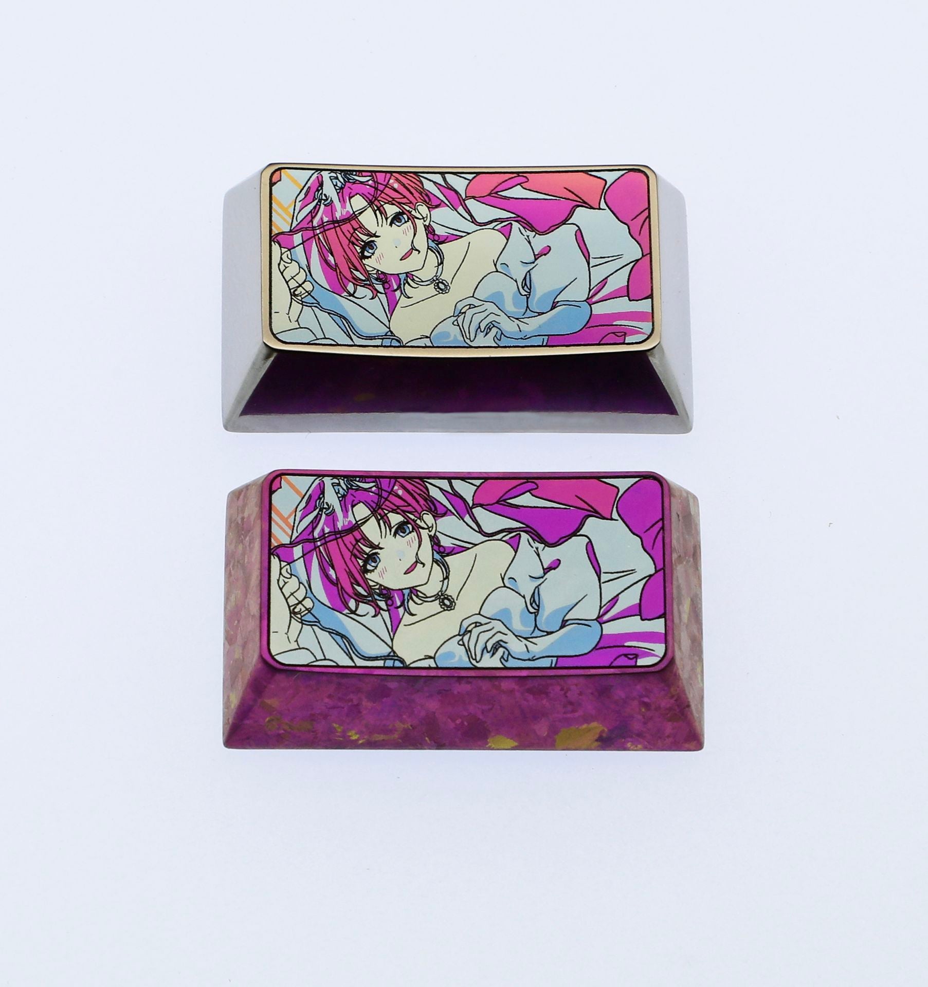 noctchill, Titanium alloy 1.75U personalized keycaps, metal decorative keycaps, keyboard customized keycaps