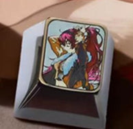 Mushoku Tensei series, 1U titanium alloy personalized keycaps, height optional, anime, gaming, cultural and creative metal decorative keycaps