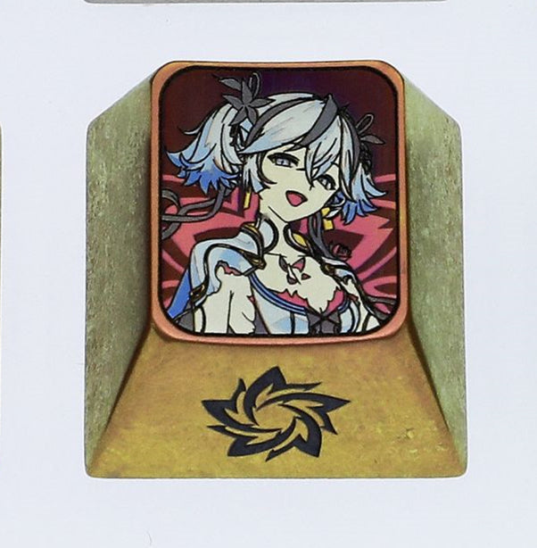 Wuthering Waves Phoebe&Camellia&Charlotte Montelli 1U Color Titanium Keycaps, Metal Personalized Keycaps