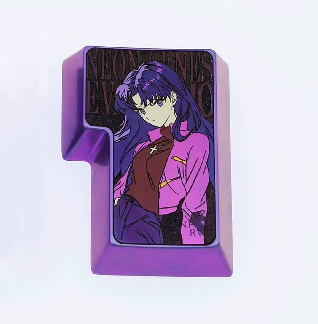 EVA, Katsuragi Mitat, ISO Return Titanium alloy keycaps, Decorative keycaps, Personalized keycaps