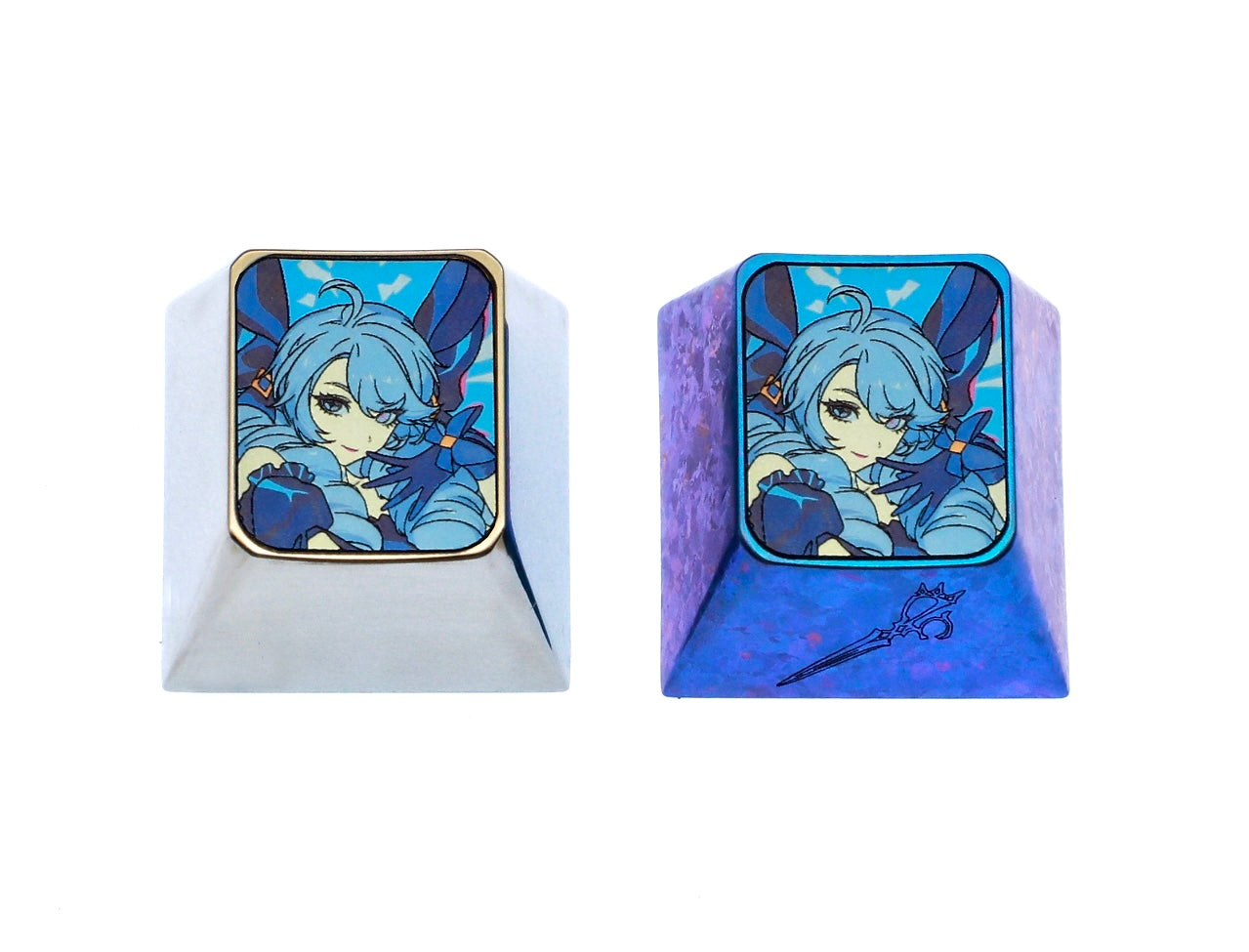 Honkai Impact 3, Herrscher of Sentience 3 titanium alloy personalized keycaps, metal keycaps carved around anime and game characters