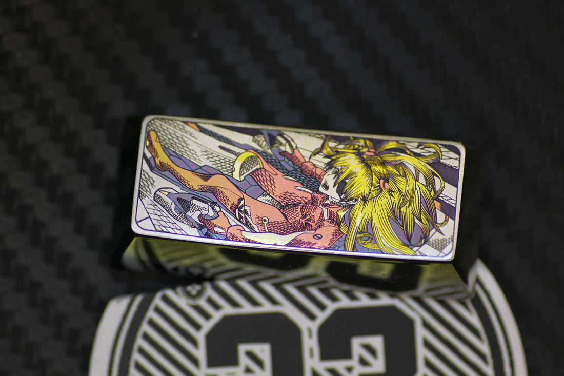 EVA, machine armor Akira, precision machine carved titanium alloy, 2.25U personalized key cap, mechanical keyboard decorative key cap