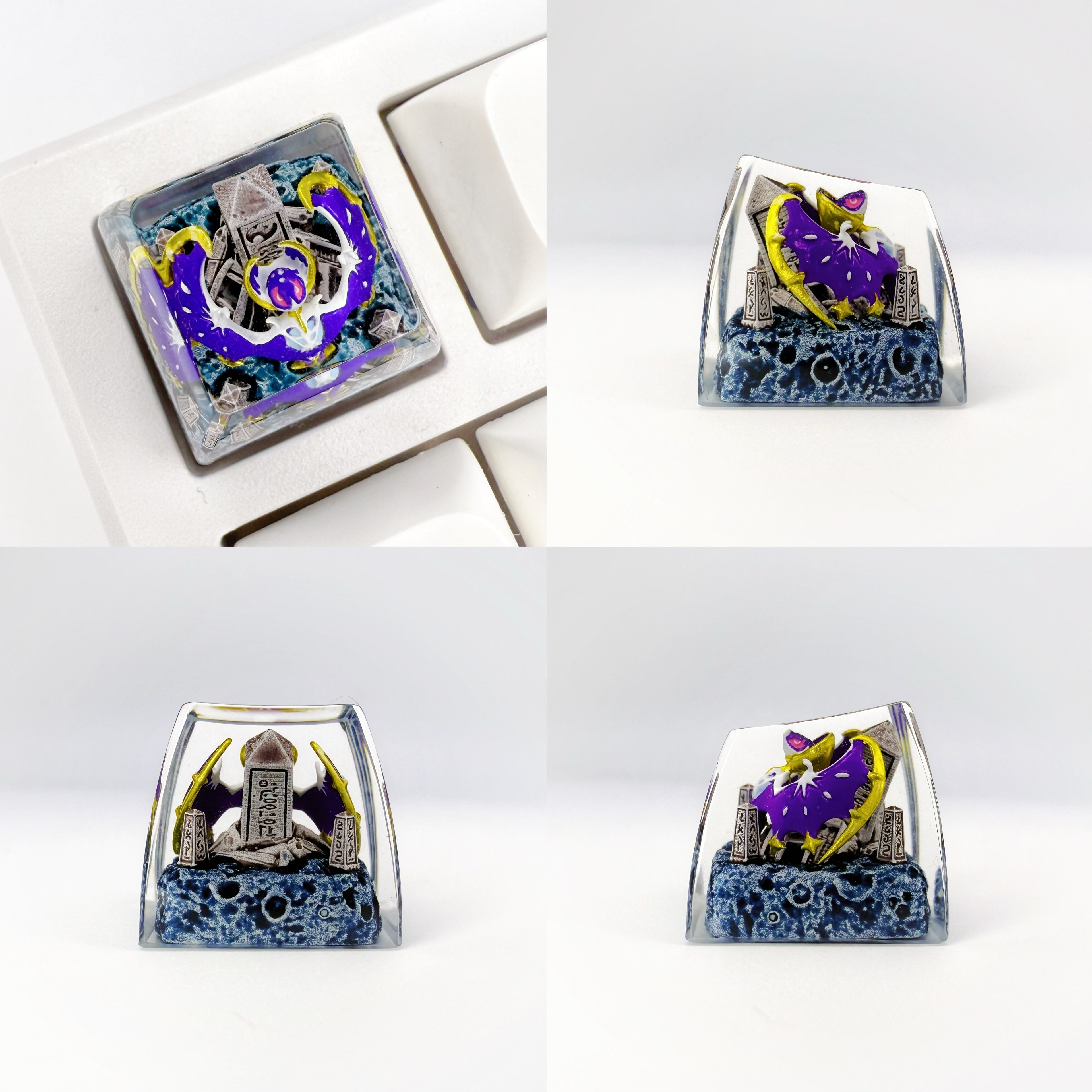 Pok é mon Mythical Beast Collection, Crystal Drops of Glue Material Artisankeycaps, Anime, Game, Culture, Creativity, Peripheral Decoration, Personalized Keycaps