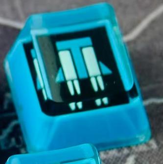 Helldovers 2 theme, personalized keycaps for function keys, crystal dropper material decorative keycaps, mechanical keyboard artisankeycaps