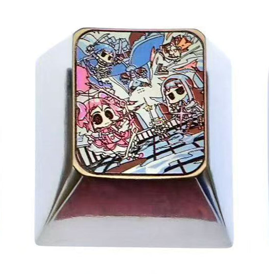 Puella Magi Madoka Magica,1U、1.25U、2.25U、6.25U、7U, Titanium alloy personalized keycaps