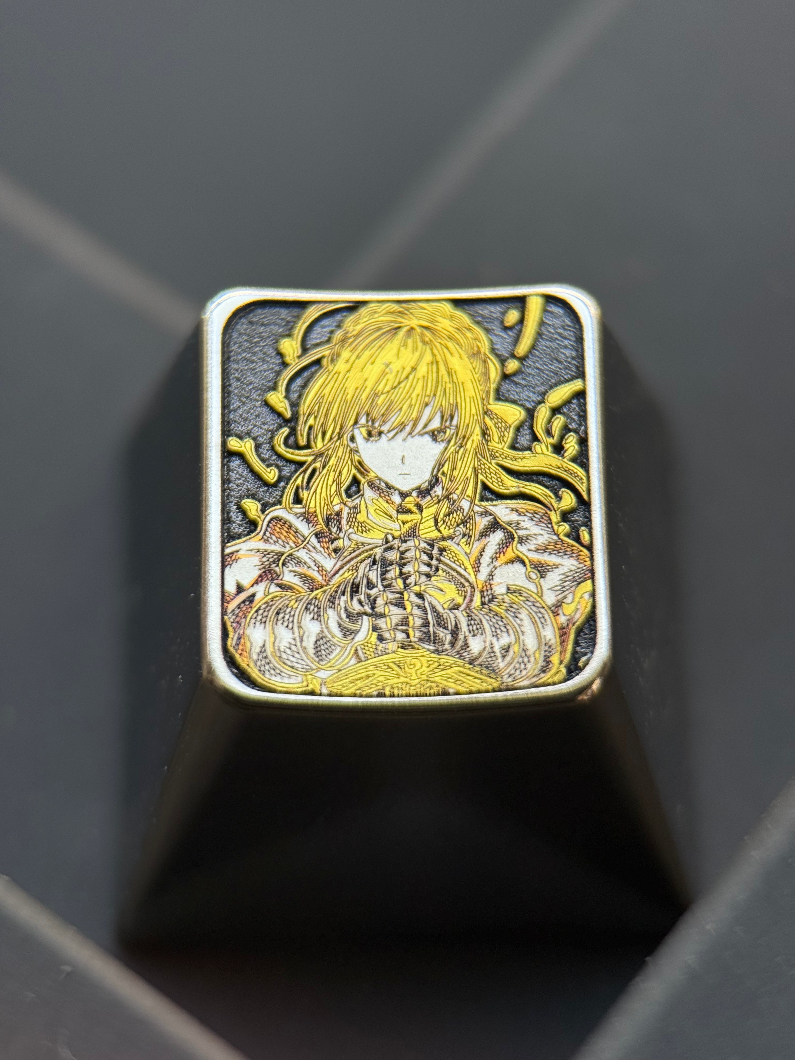 Fate,Altria Pendragon, Precision carved titanium alloy colored keycaps, mechanical keyboard decorative keycaps