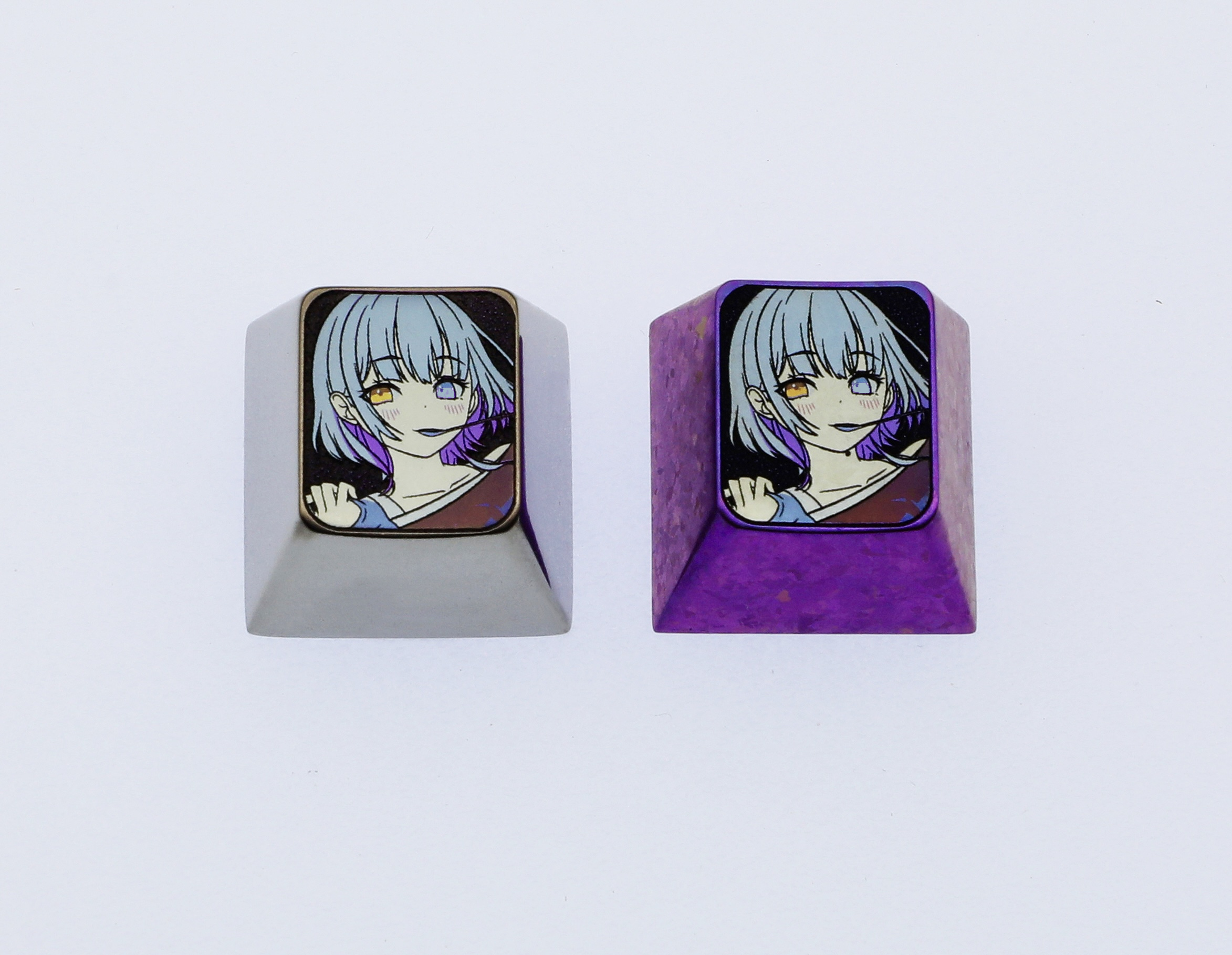 BanG Dream! R ā na Kaname titanium alloy 1U metal personalized keycap, decorative keycap