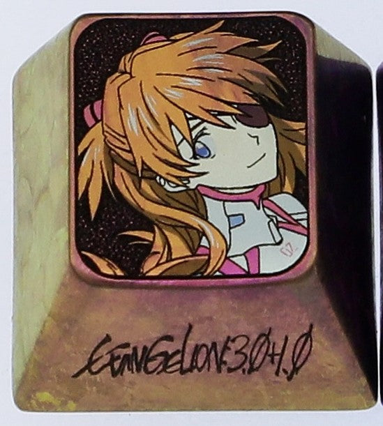 Eva,Asuka,Ayanami Rei, Titanium alloy 1U personalized keycaps, metal decorative keycaps, keyboard customized keycaps
