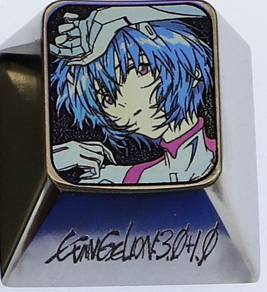 Eva,Asuka,Ayanami Rei, Titanium alloy 1U personalized keycaps, metal decorative keycaps, keyboard customized keycaps