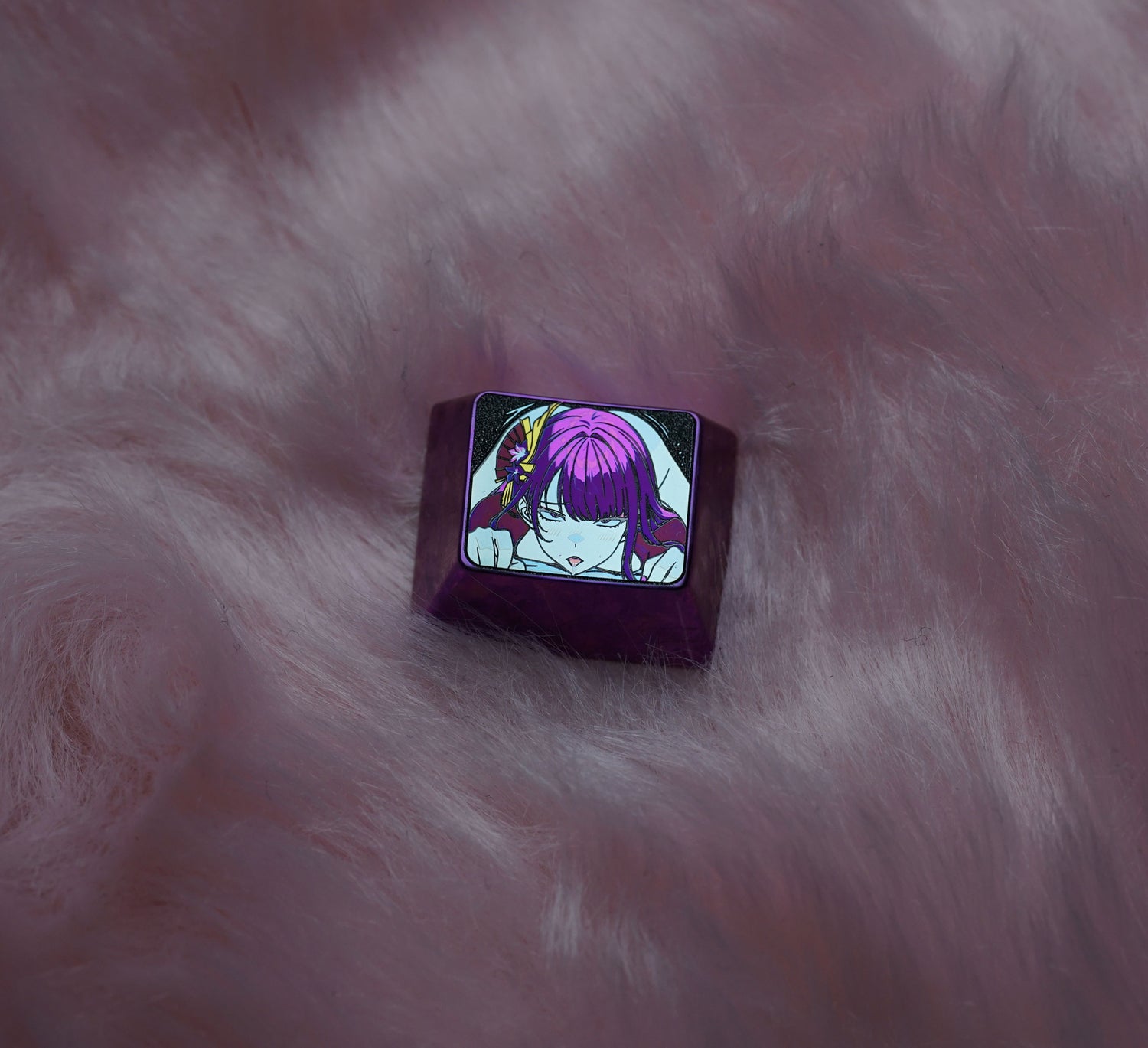 Raiden Shogun 1.25U titanium alloy personalized keycaps, metal keycaps, mechanical keyboard decorative keycaps