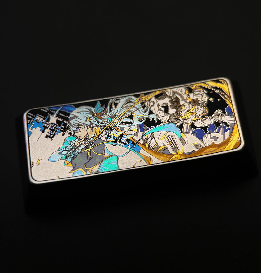 Firefly, 2.25U titanium alloy personalized keycaps, metal decorative keycaps, keyboard customized keycaps