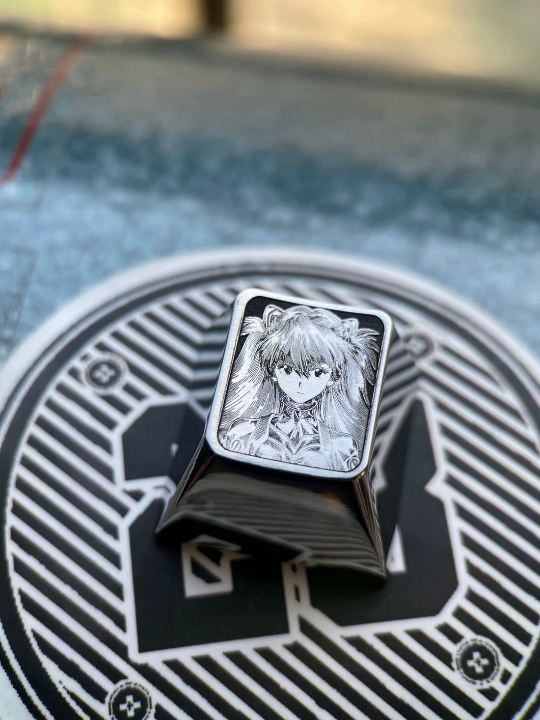 EVA,Asuka Langley Soryu.Ayanami Rei,1U black and white precision carving