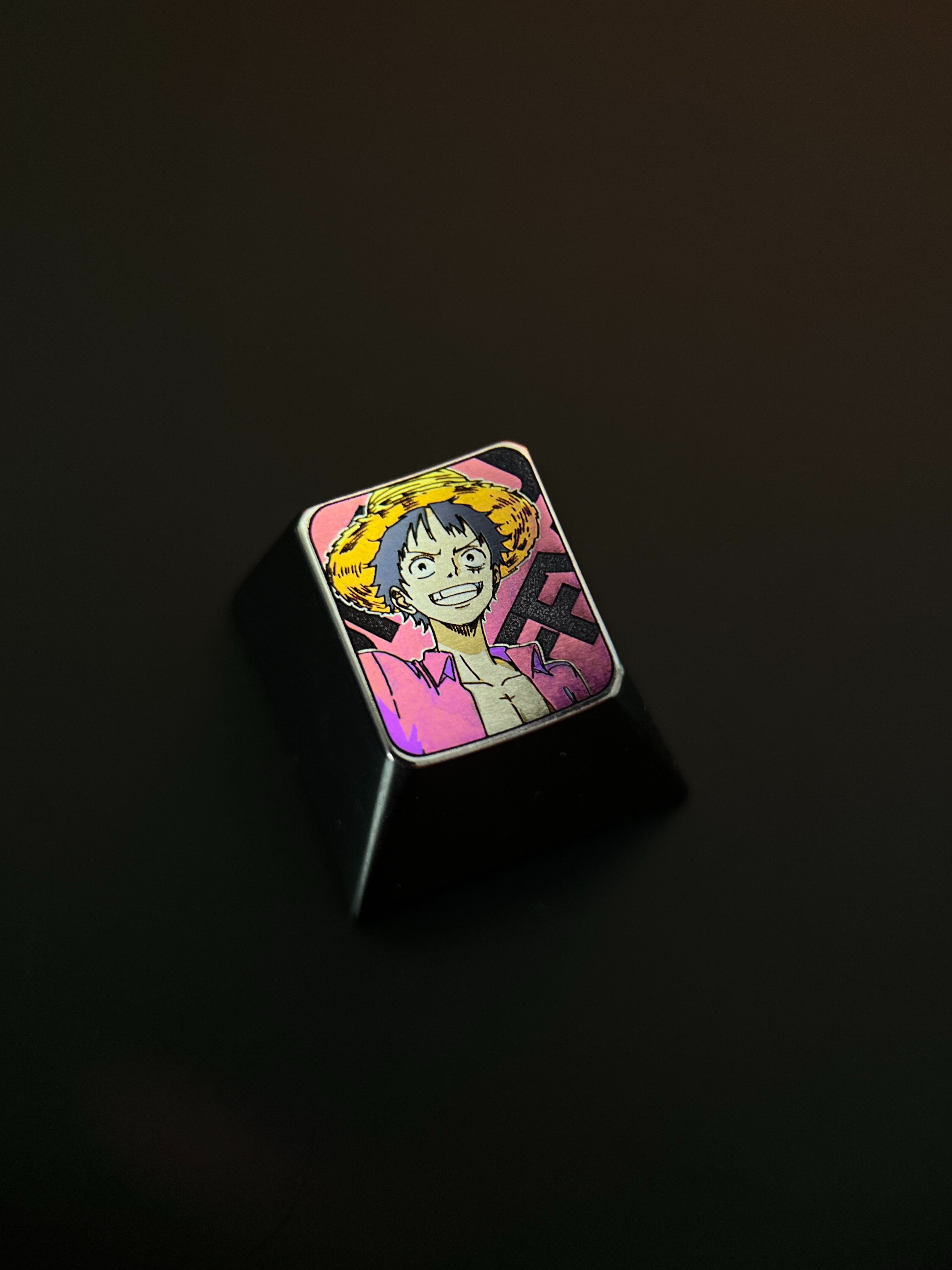 One Piece series, Luffy, Nami, Robin, titanium alloy 1U personalized keycaps, decorative keycaps.