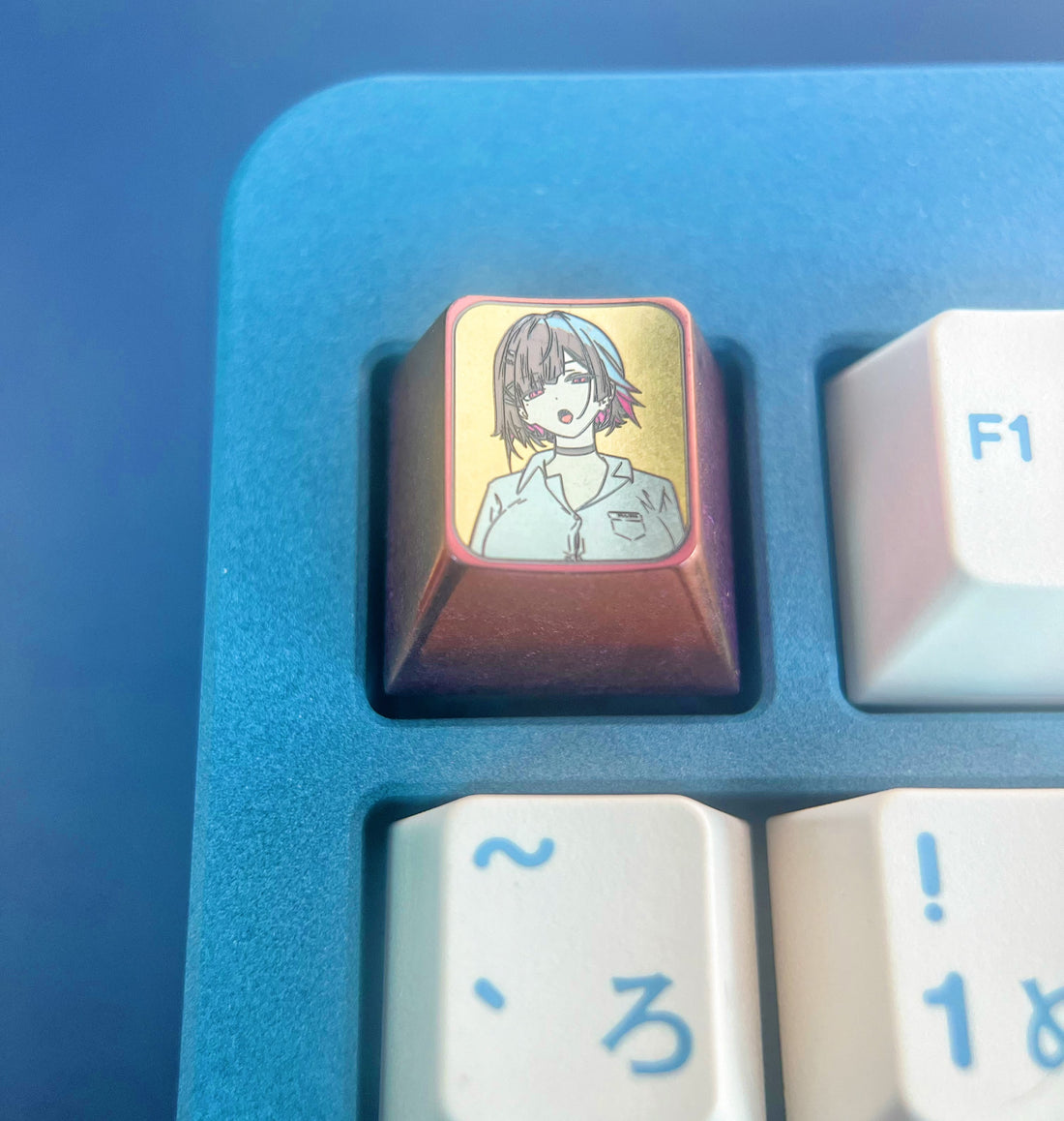 ZZZ, Ellen Joe, 1U titanium alloy metal personalized keycap, mechanical keyboard game character decoration keycap