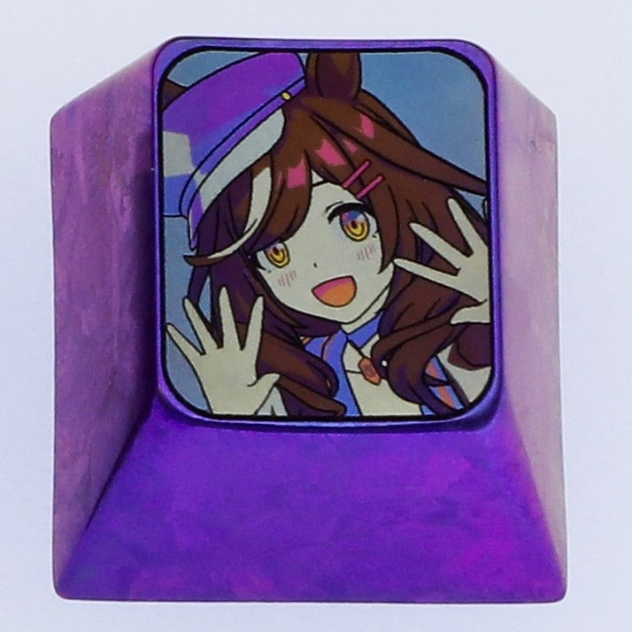 Matikanetannhauser, 1U titanium alloy personalized keycap, mechanical keyboard metal decorative keycap