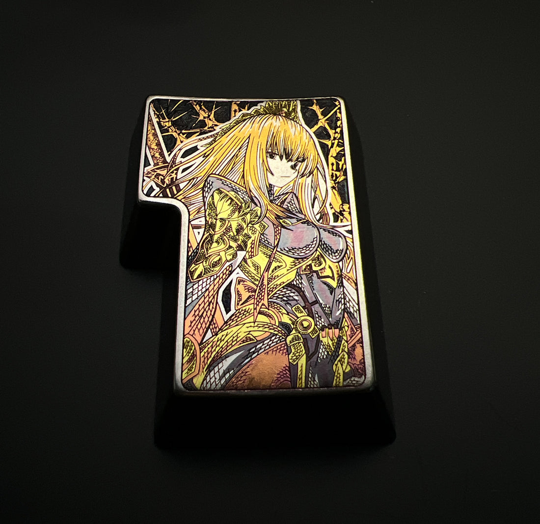 Fate, Sc á thach, titanium alloy 1U/iso trturn personalized pattern keycaps, decorative keycaps