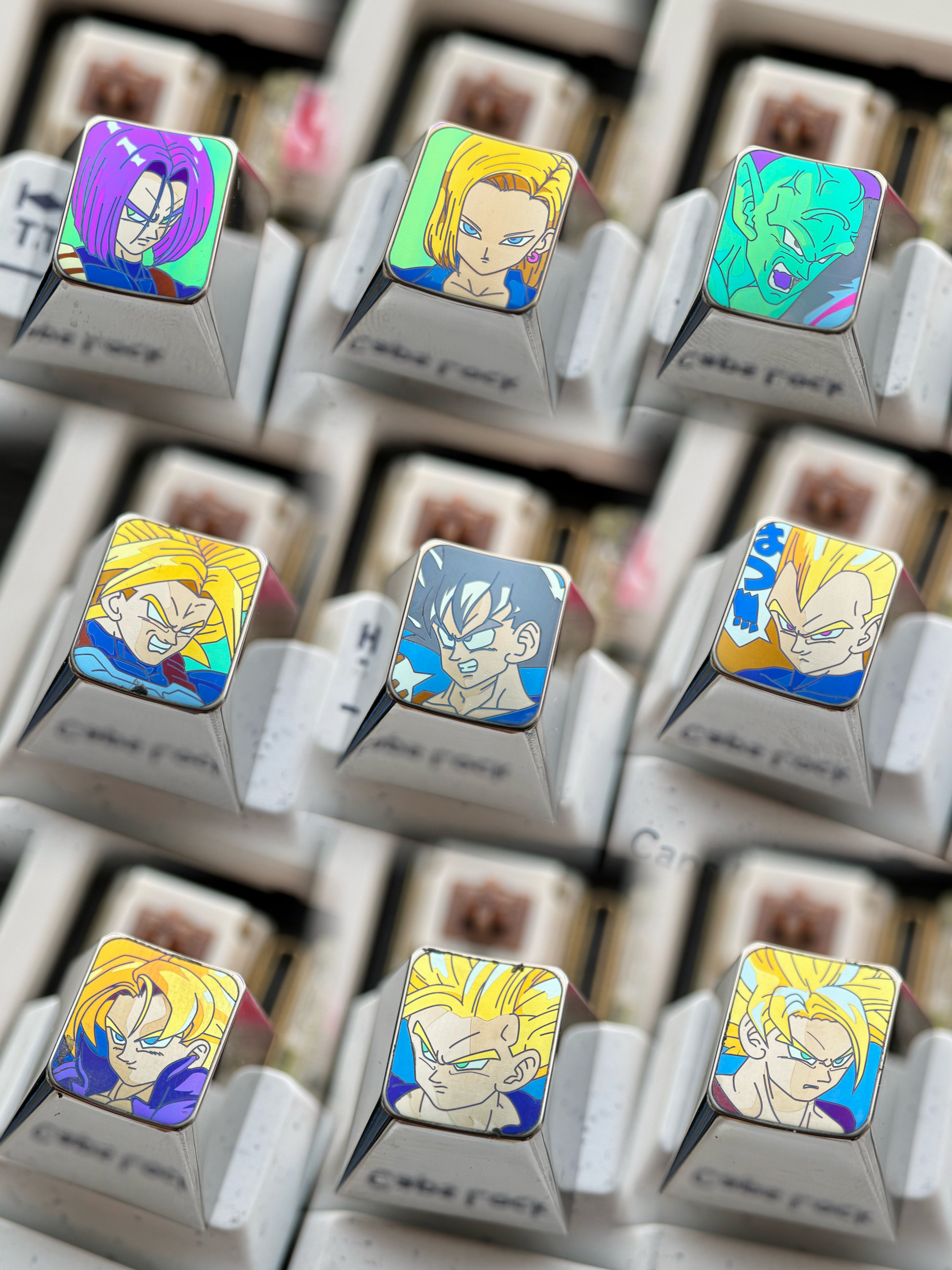 Dragon Ball series, 1U titanium alloy personalized keycaps, anime and game metal carving cultural creative keycaps