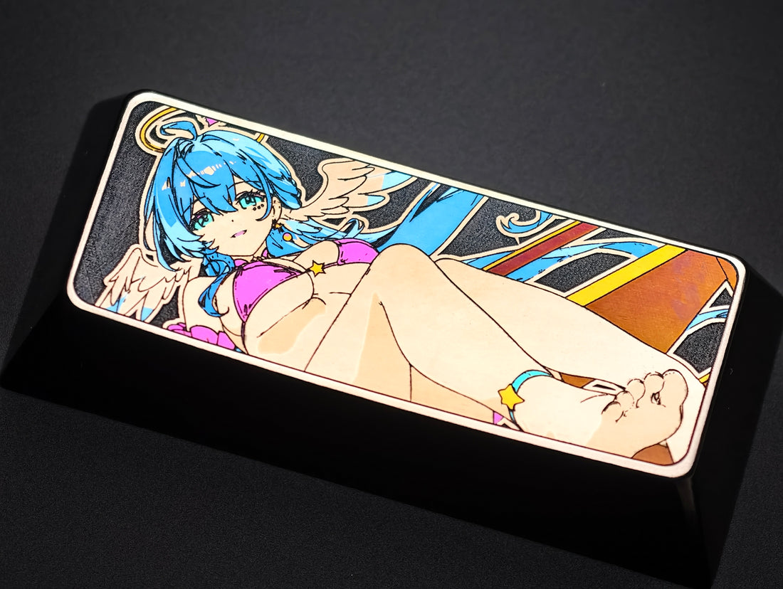 Honkai: Star Rail, Robin, titanium alloy colored carved keycaps, 2.25U personalized keycaps.