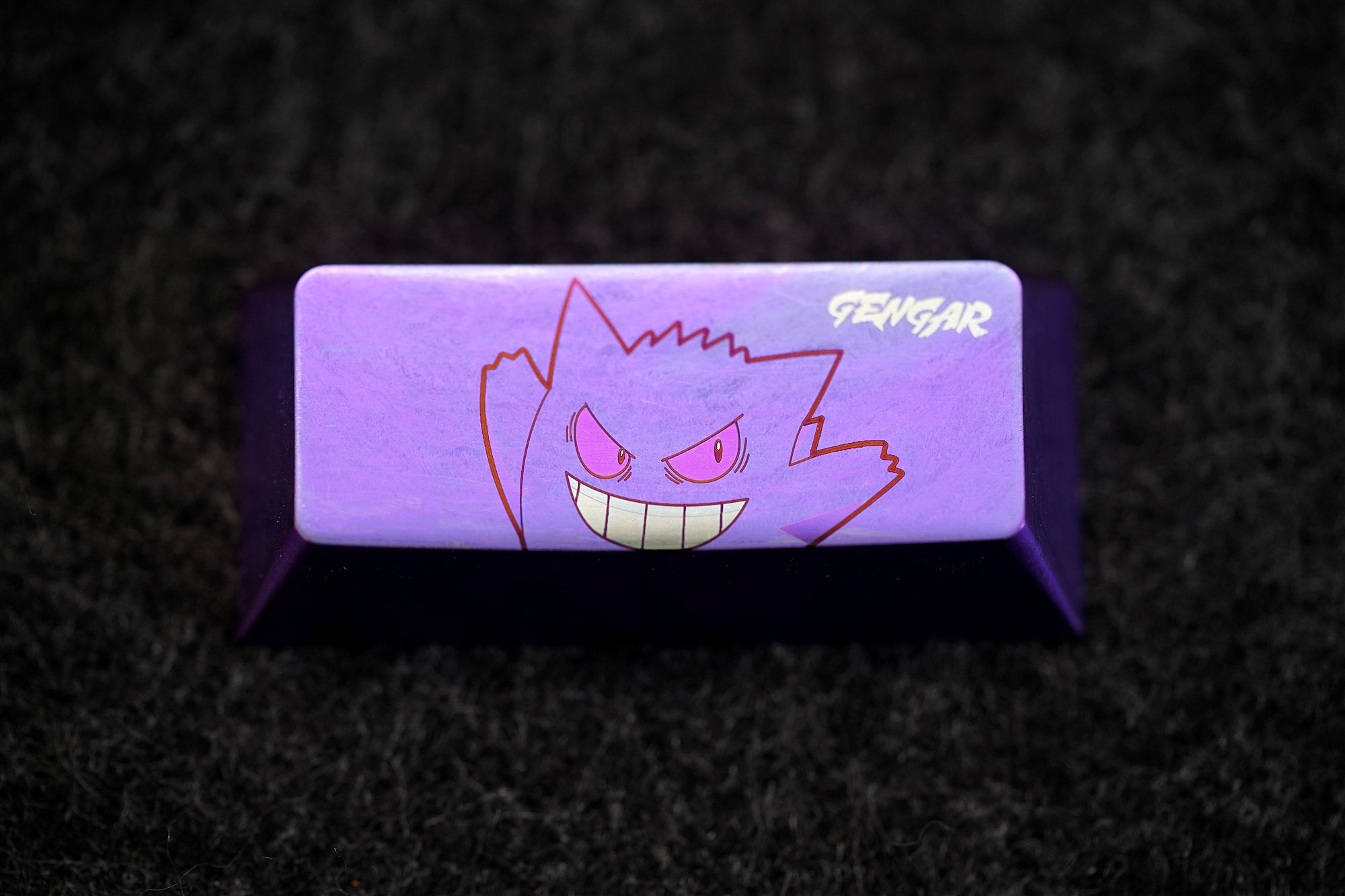 Gengar flash coating, 2.25U titanium alloy metal personalized keycap, decorative keycap