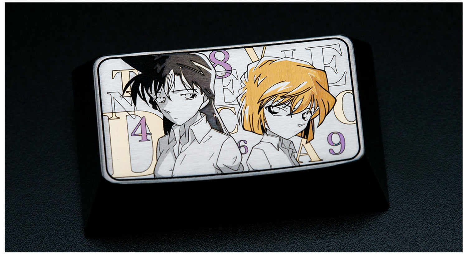 DetectiveConan, MouriRan, Anita Hailey, 1U, 1.75U titanium alloy personalized keycaps, anime game character keycaps