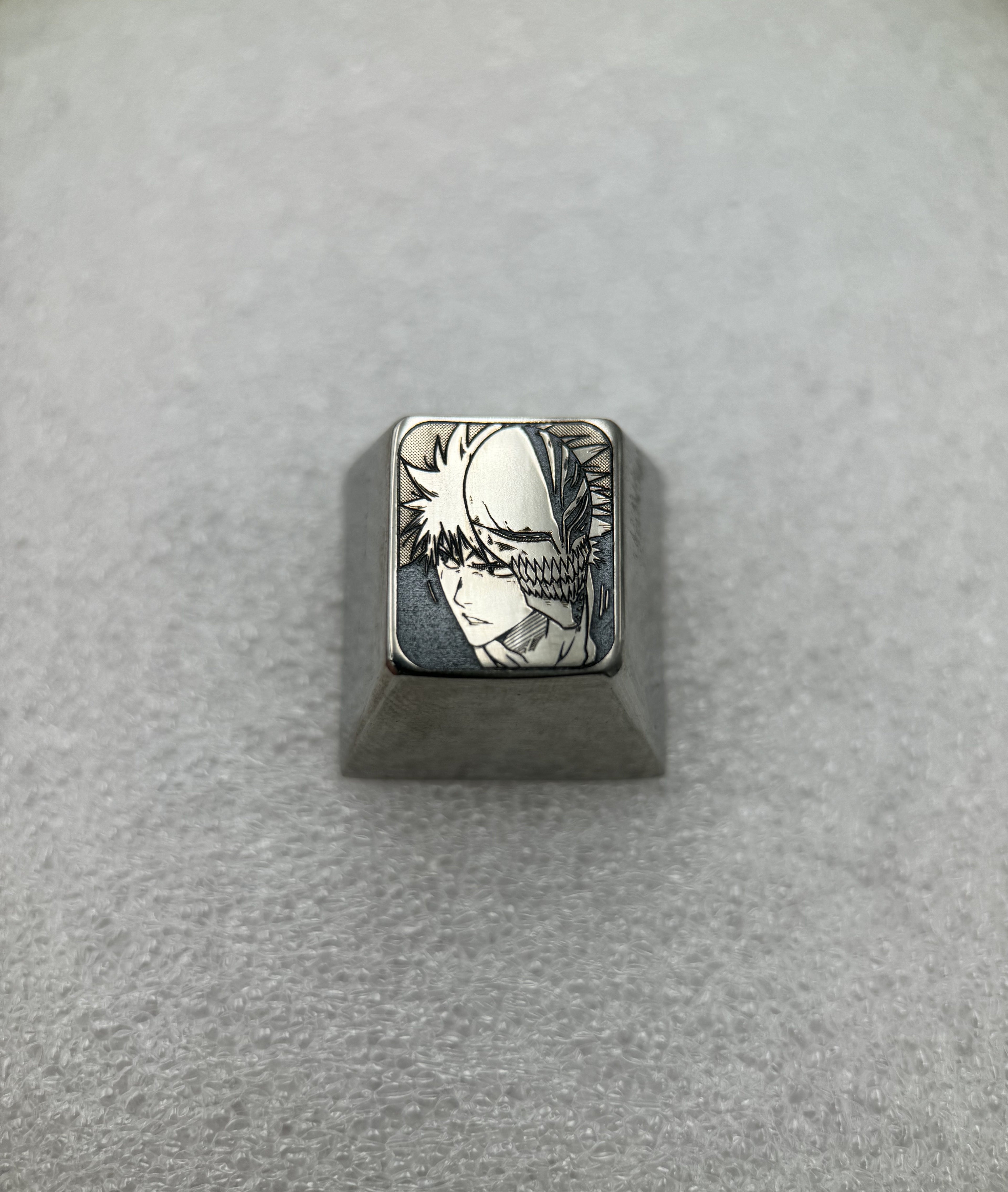 BLEACH, Kurosaki Ichigo, 1U titanium alloy personalized keycaps, metal carved art keycaps for anime and game characters