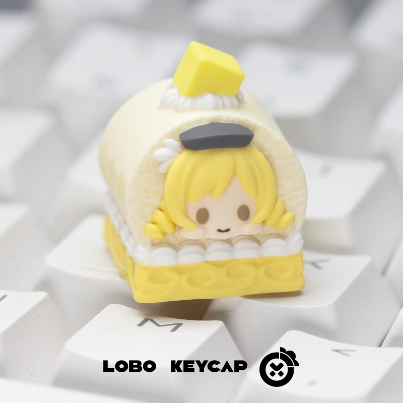 Puella Magi Madoka Magica, Cake Roll Theme Series, Personalized Resin Art Keycaps