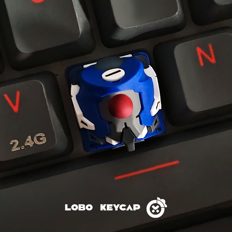 EVA, Mech series, multi-color resin personalized keycaps, creative handmade keycaps for anime and gaming peripherals
