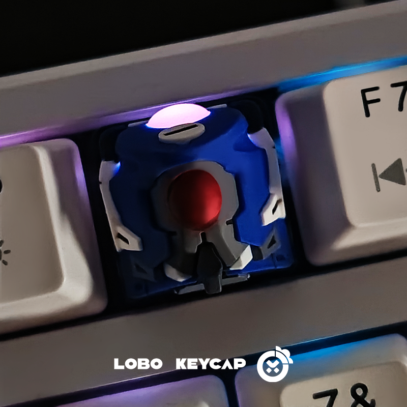 EVA, Mech series, multi-color resin personalized keycaps, creative handmade keycaps for anime and gaming peripherals