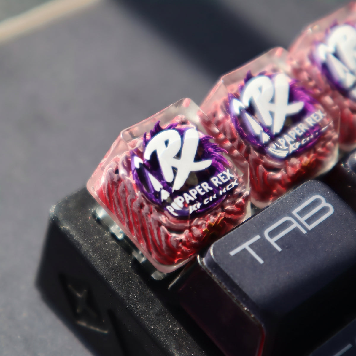 Paper Rex team icon creative design personalized keycaps, VALORANT FPS game creative keycaps, mechanical keyboard decorative keycaps