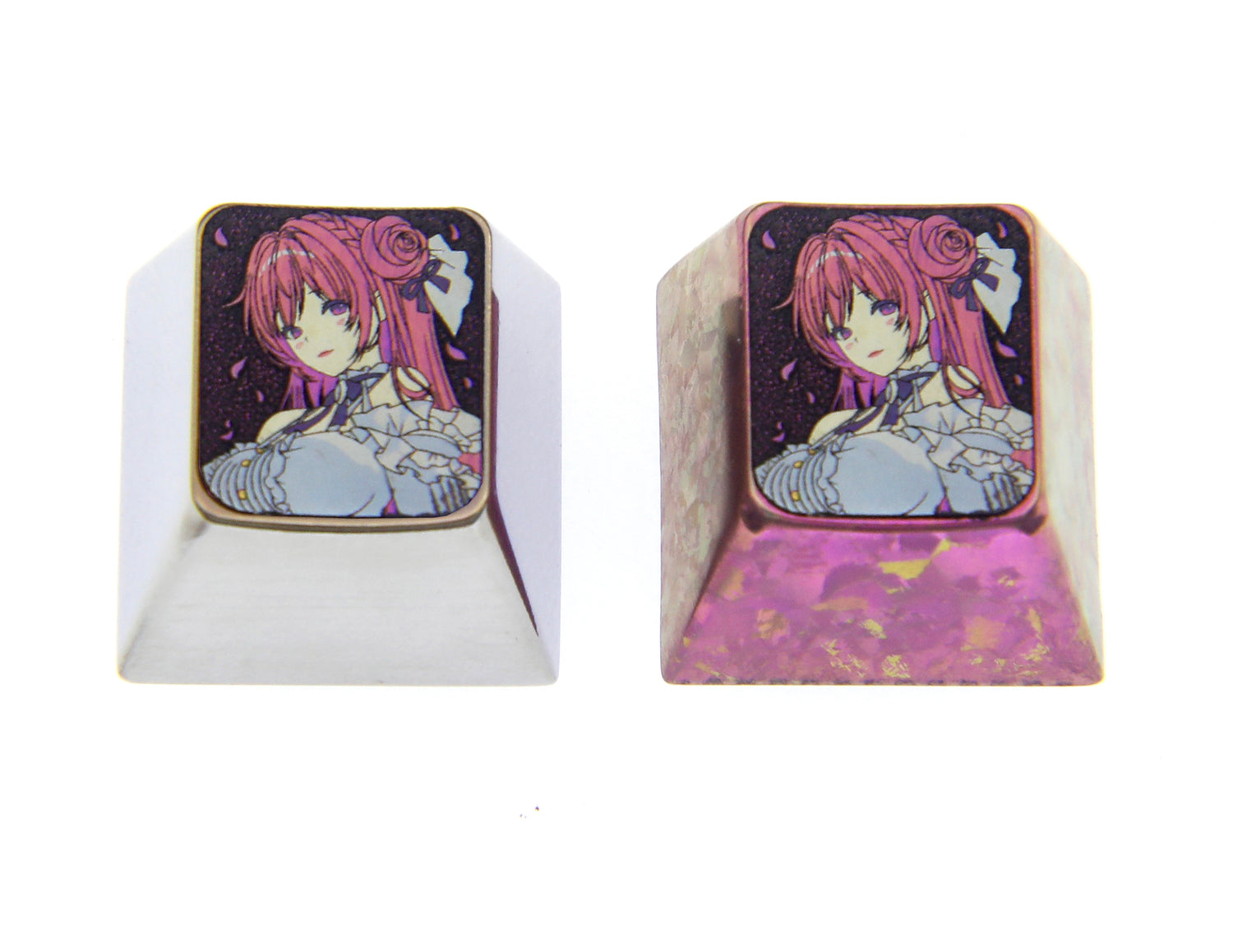 NIKKE The Gods of Victory, 1U titanium alloy personalized keycaps, metal carved keycaps for anime and game characters.