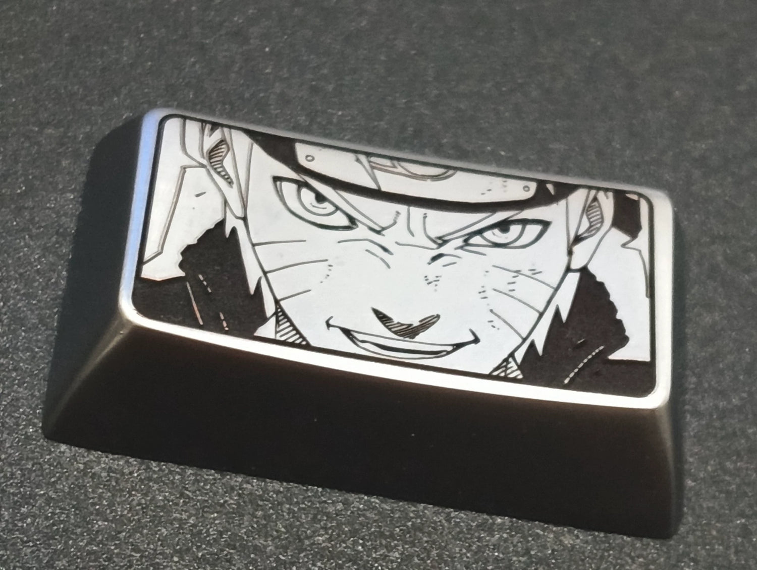 Naruto series, zinc alloy personalized keycaps, 1.5U、1.75U metal decorative keycaps, anime and game character peripheral keycaps