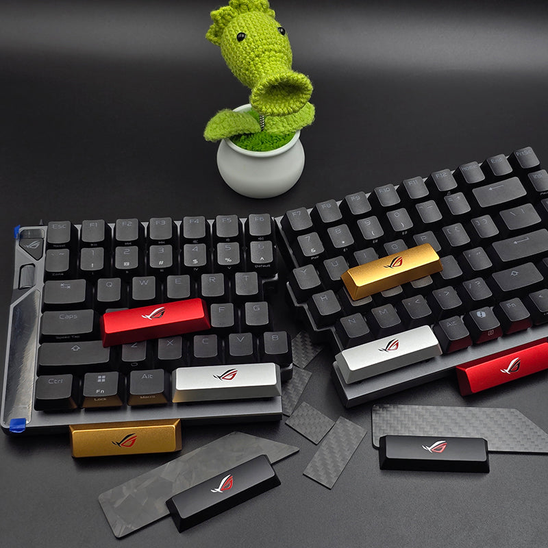 Aluminum alloy keycaps, personalized keycaps, space bar 3.125U space keycaps, metal CNC artistic keycaps, split keyboard, special specifications keycaps