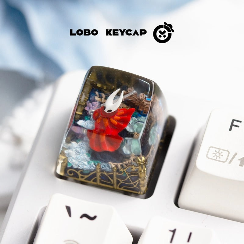 Hollow Knight, Hornet,1UCrystal drops of glue personalized keycaps, Anime game creative decoration keycaps