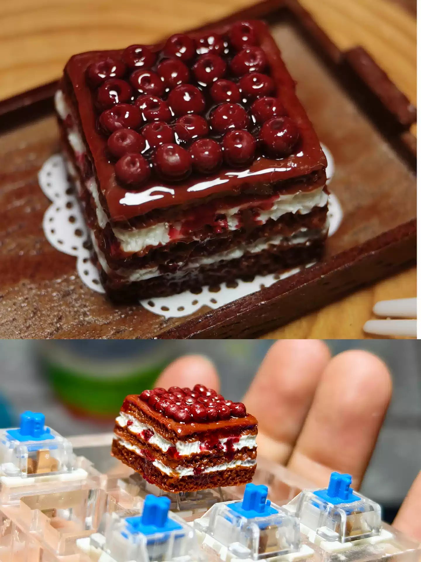 Food Collection, Handmade Resin Clay, Stone Plastic Clay, Personalized Keycaps, Artisankeycaps, Mechanical Keyboard Decorative Keycaps.