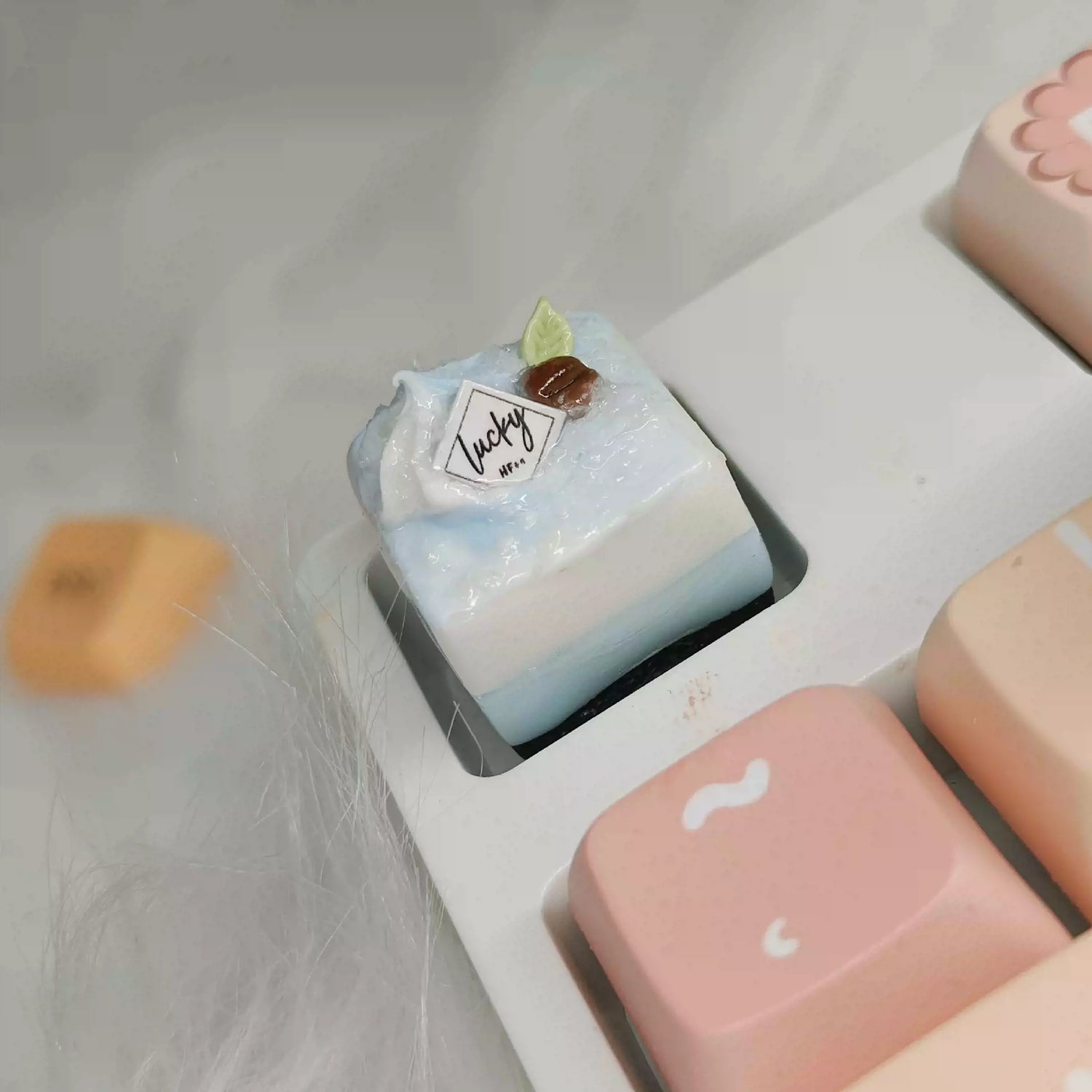 Food Collection, Handmade Resin Clay, Stone Plastic Clay, Personalized Keycaps, Artisankeycaps, Mechanical Keyboard Decorative Keycaps.