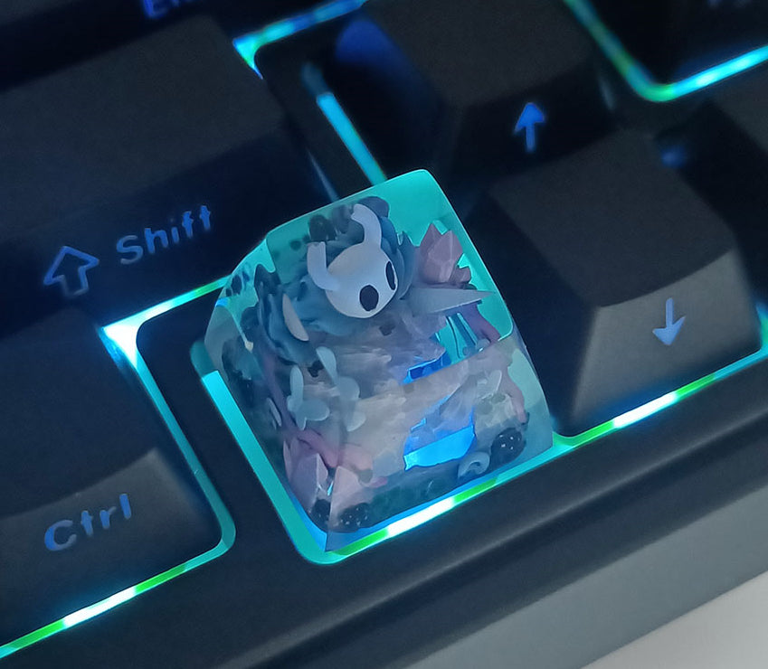 The Hollow Knight, Hollow Knight: Silksong,Crystal drops of glue seals, resin personalized keycaps, anime game artisankeycaps