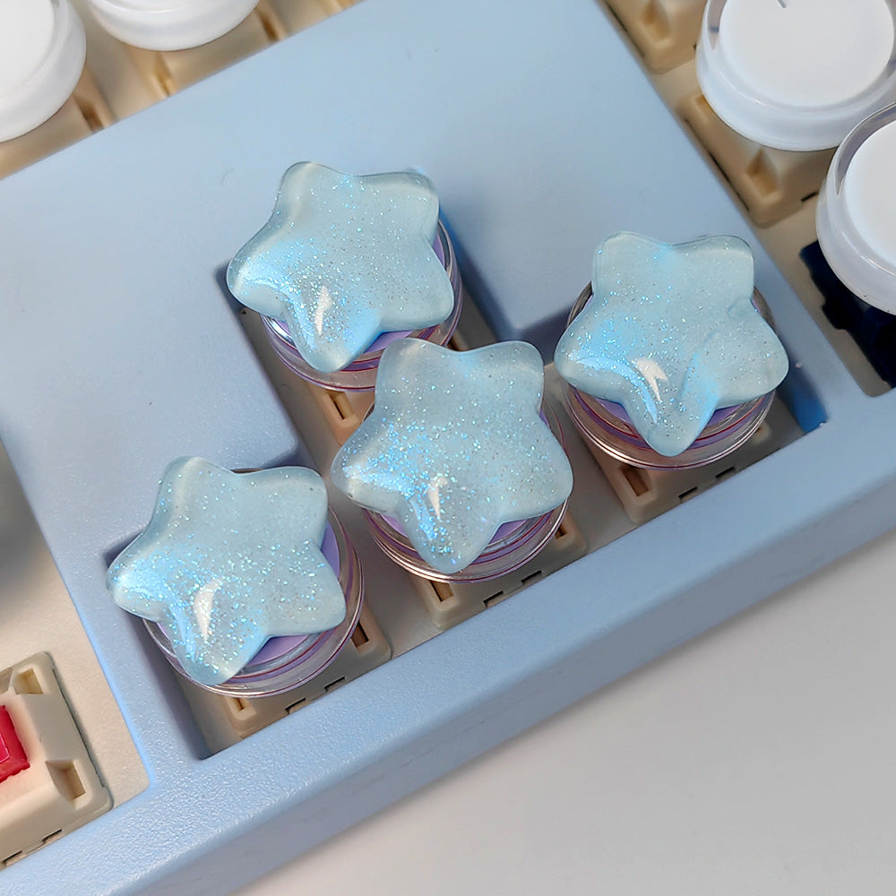 Four round stars, yellow translucent stars, three-dimensional positioning directional keys, mechanical keyboard dedicated keys