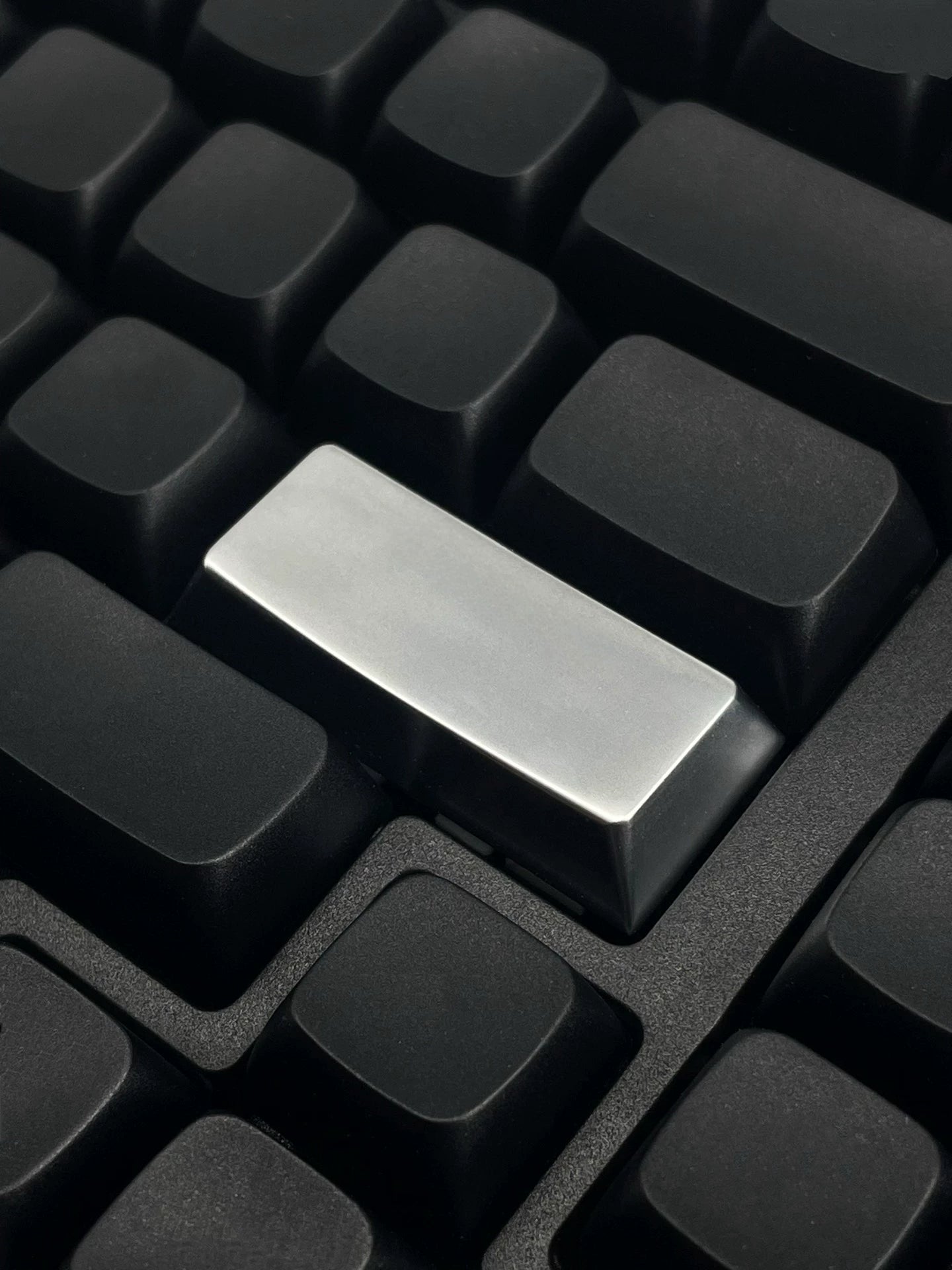 Metal material 2.25U Enter key, metal silver metal texture personalized keycap, decorative keycap