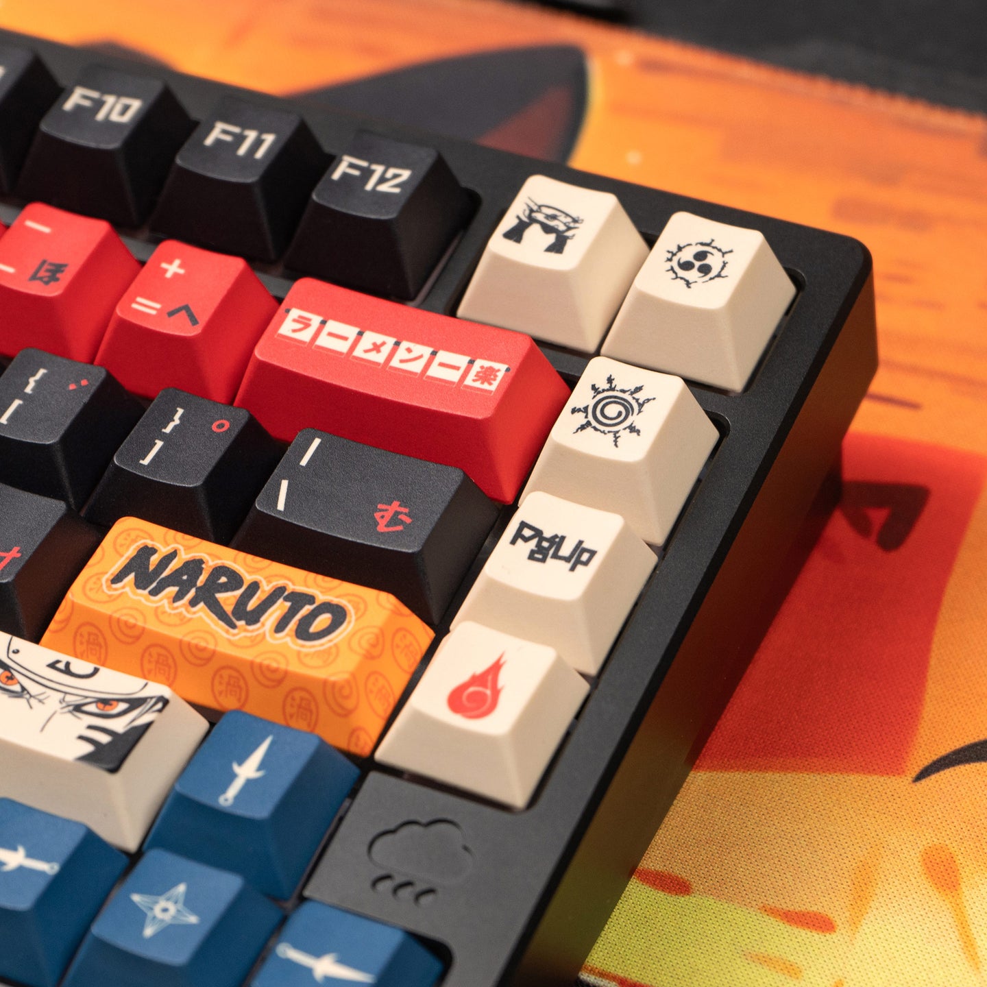 NARUTO -ナルト-theme mechanical keyboard set keycap animation peripheral anime PBT sublimation original factory height
