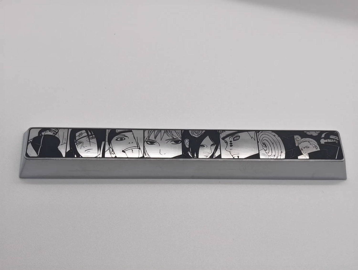 Naruto, Akatsuki member, metal space personalized keycaps, anime game character peripheral decorative keycaps.